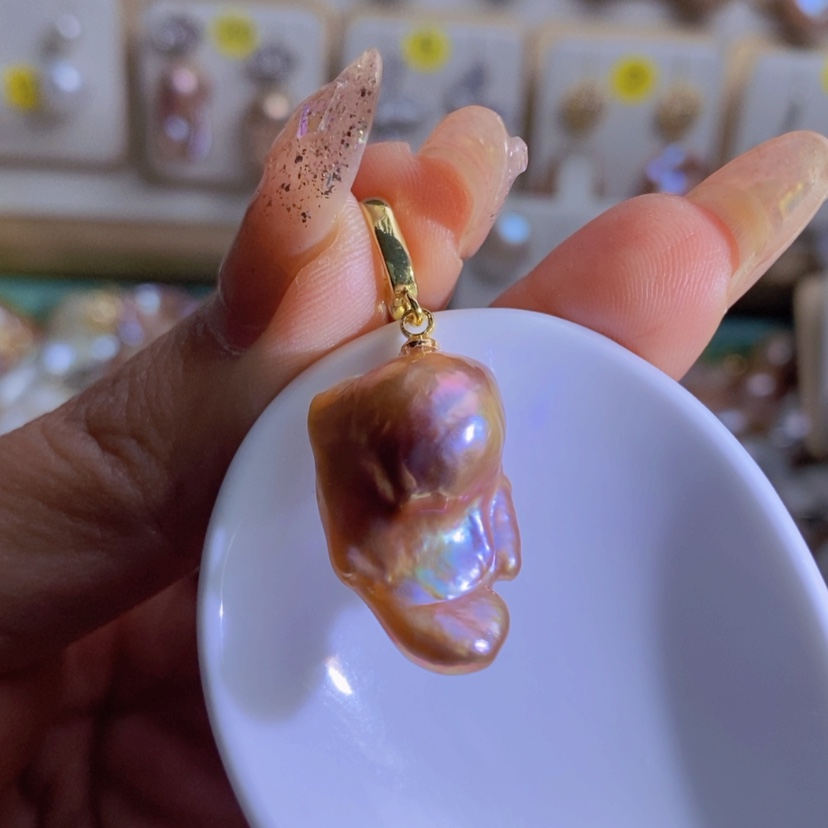 【闪购商品】淡水珍珠天然淡水珍珠（微瑕）合金