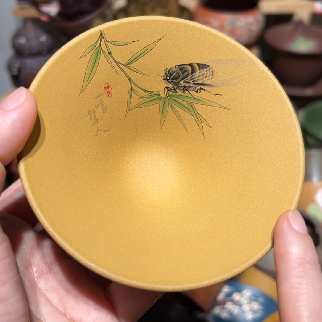 紫砂茶杯宜兴紫砂主人杯