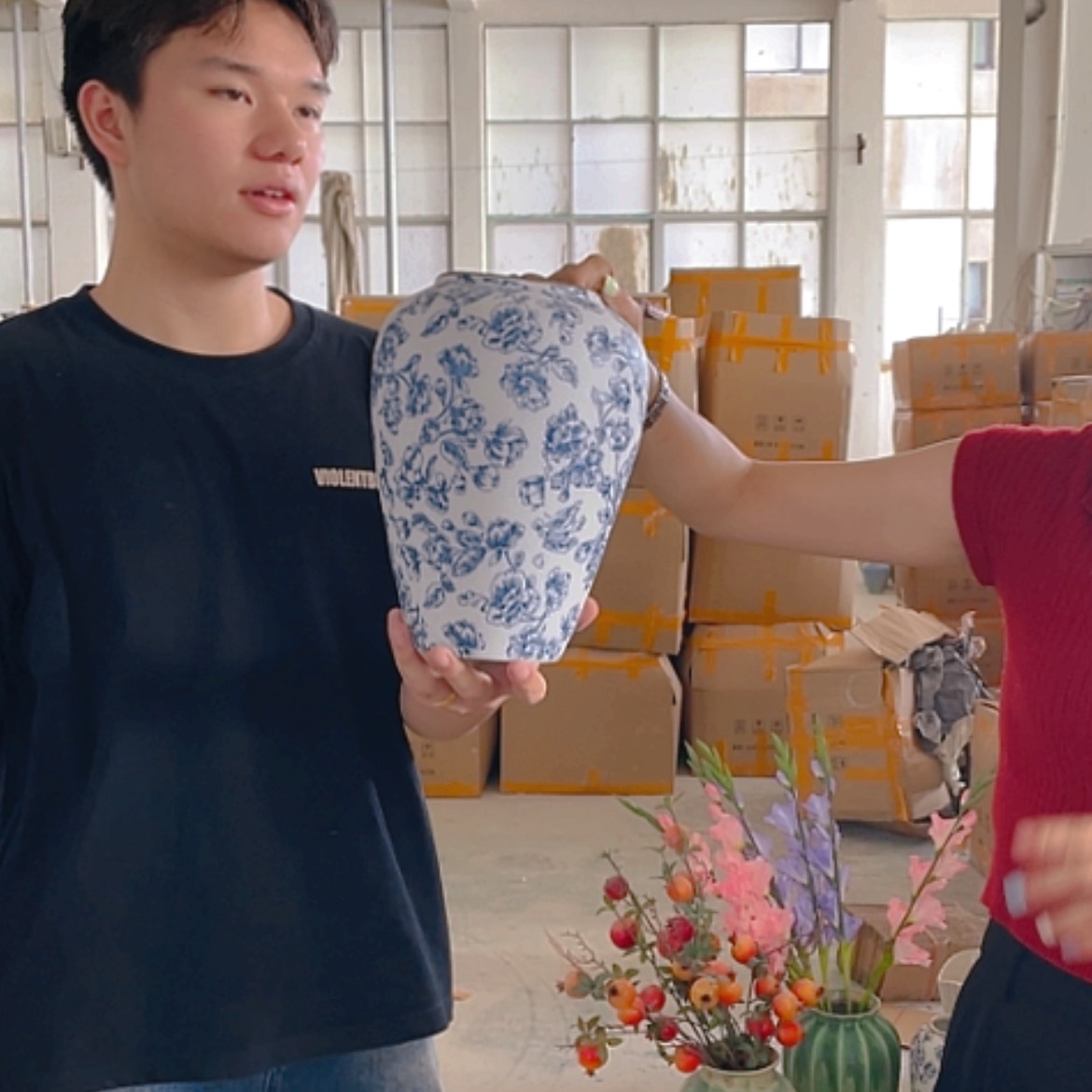 【闪购商品】摆件景德镇市陶瓷高26口径10