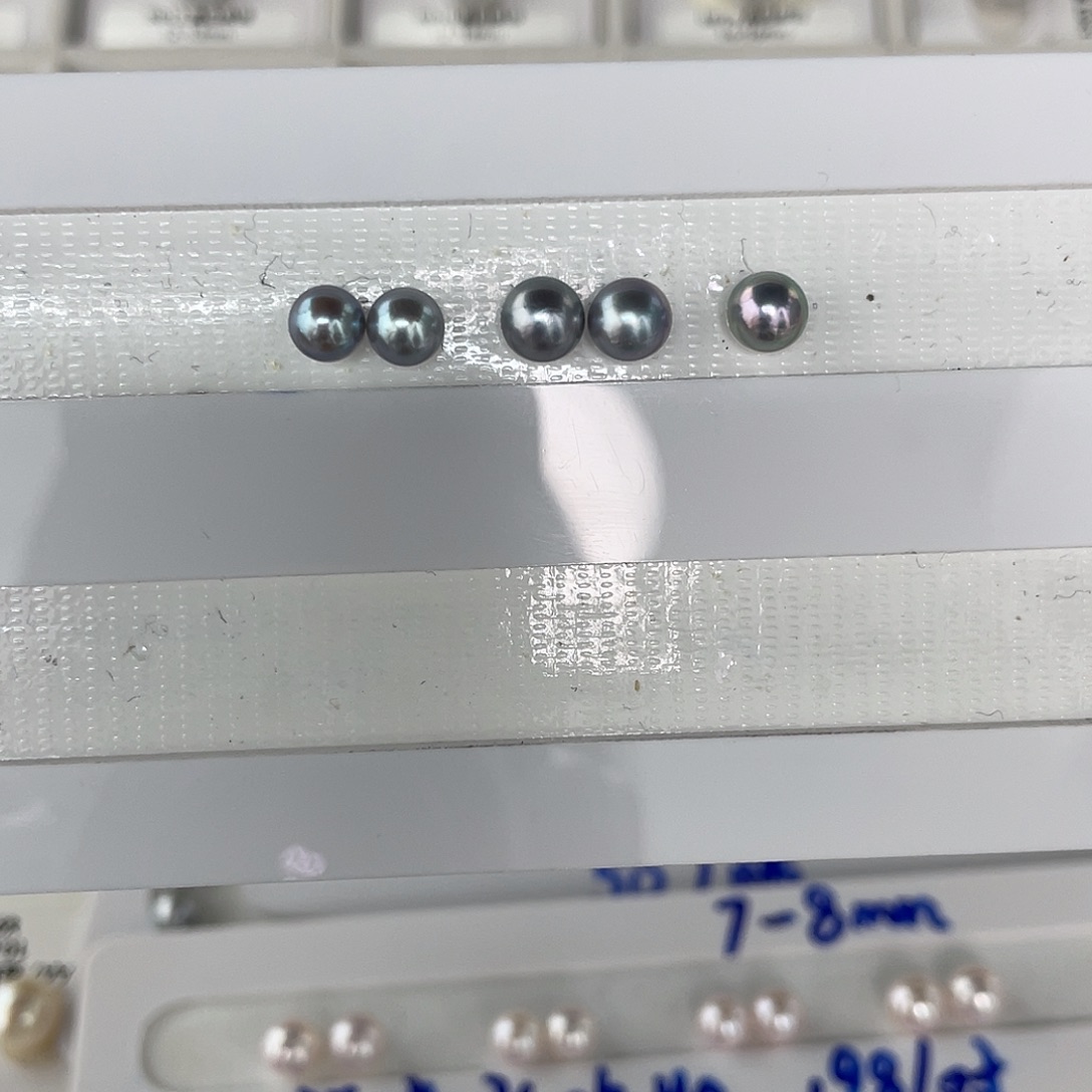 定制海水珍珠未镶嵌裸珠5颗真多麻