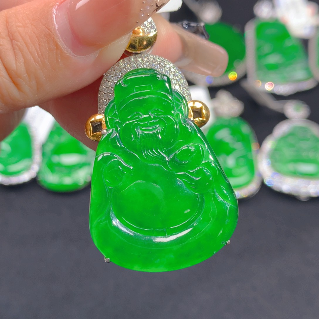 翡翠颈饰银S925镶嵌111111111111