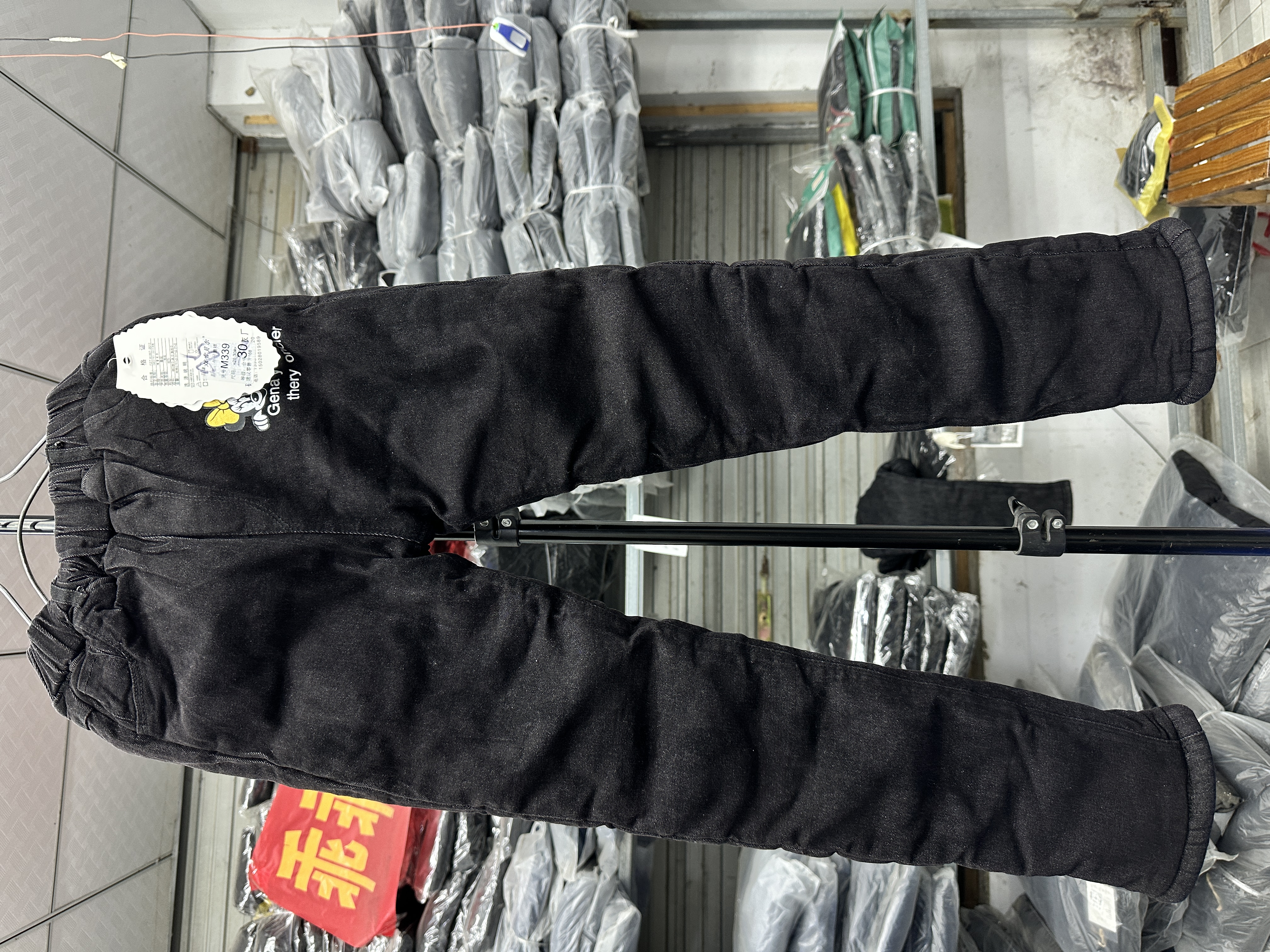 B03女童（偏瘦紧贴身）厚的很棉裤122--151身高