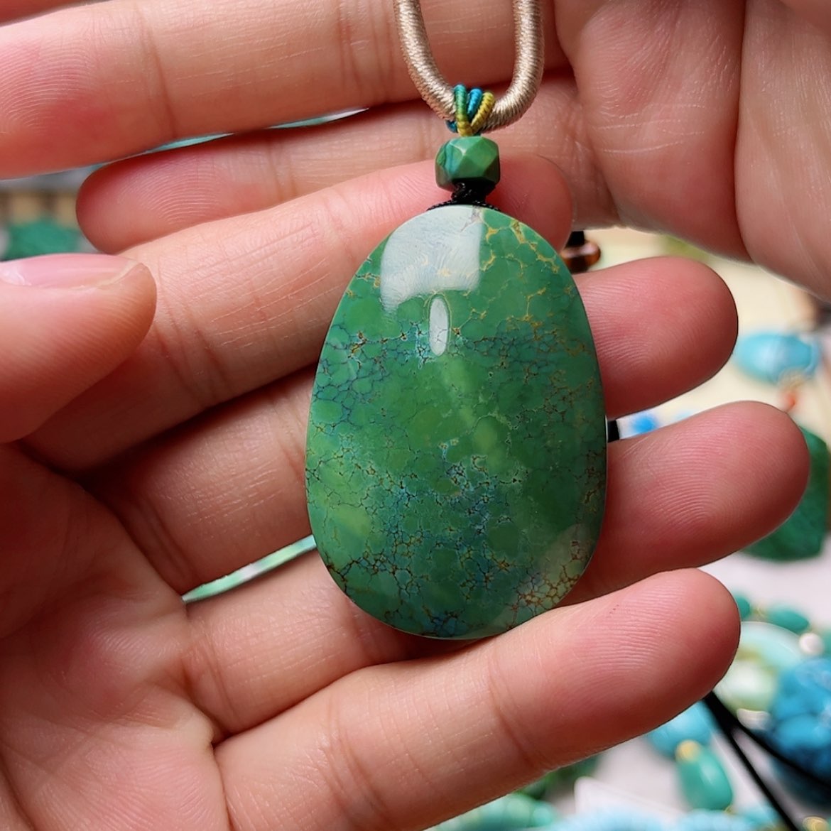 【闪购商品】绿松石珠宝奇石未镶嵌慈*央