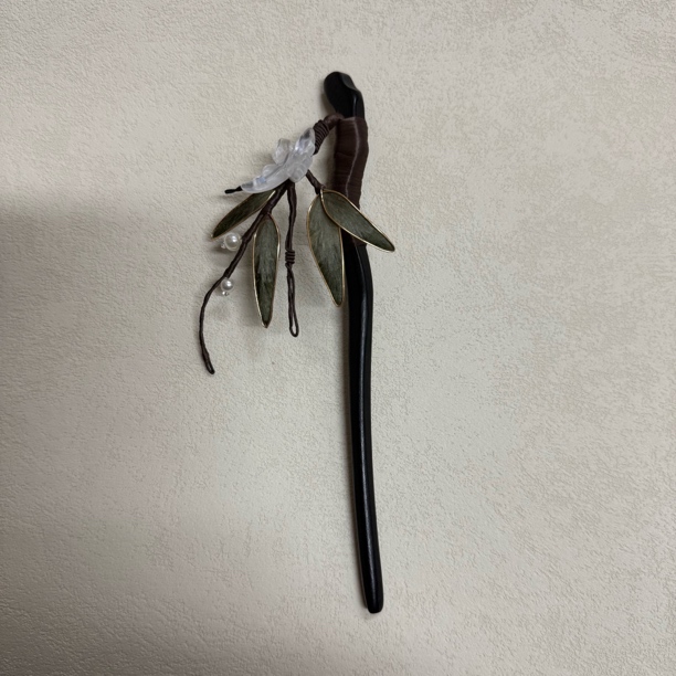 麦光光古风发饰绒花发簪汉服饰品 手工制作默认微瑕 