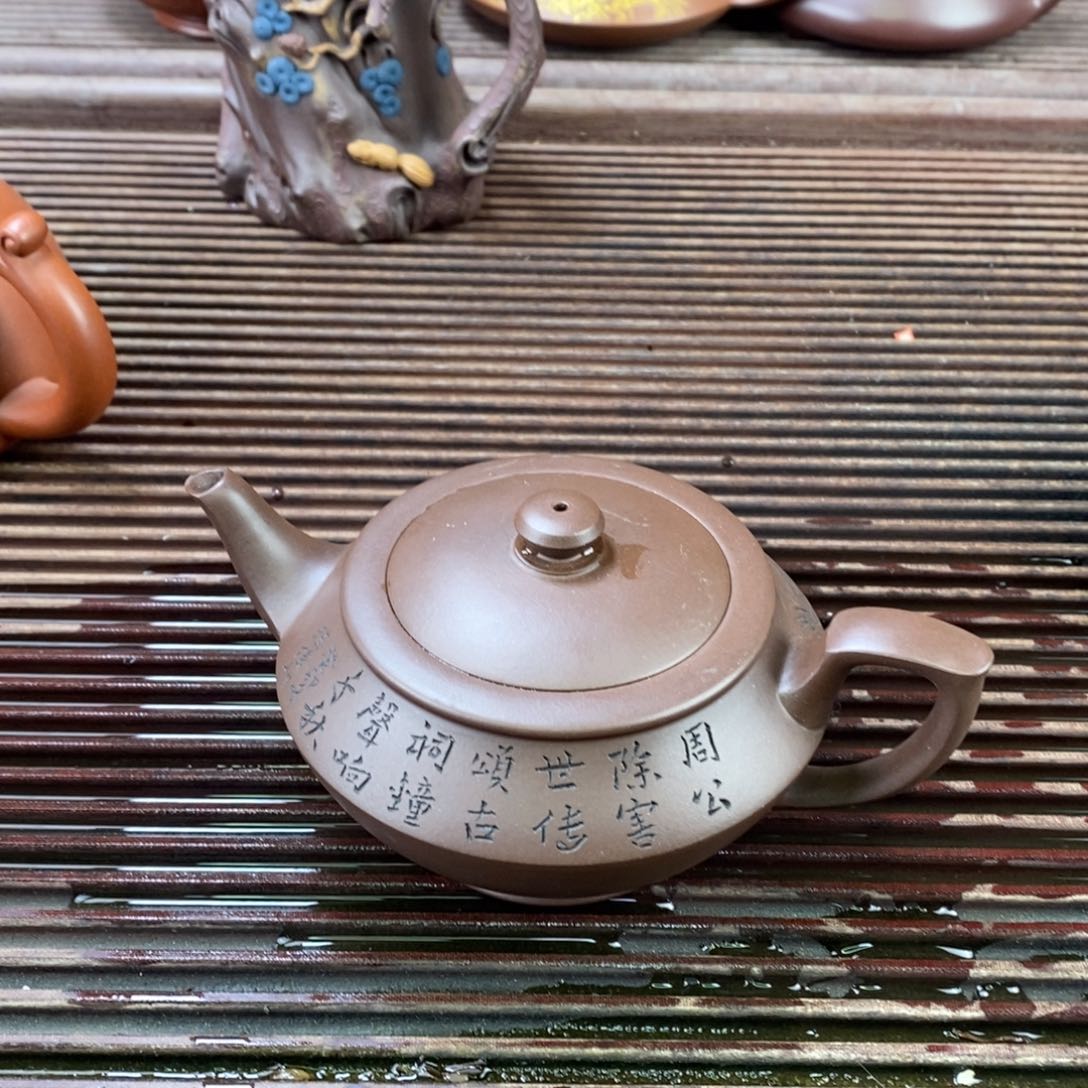 紫砂茶壶白1 蒋凌云 汉云 底槽清