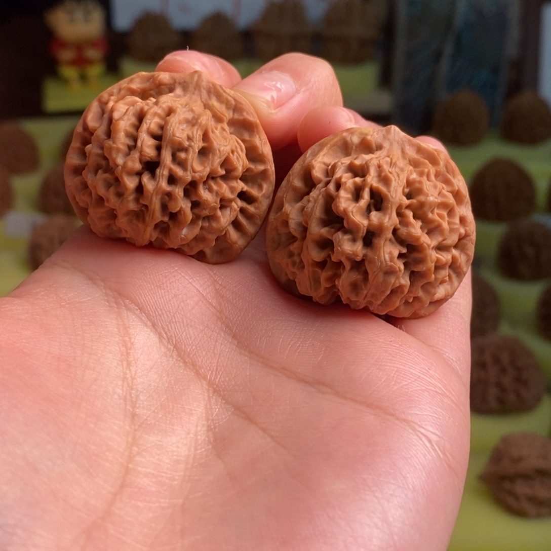 核桃秦岭闷尖狮子头34瑕疵