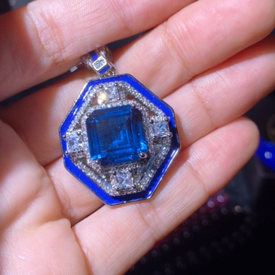 红宝石戒指银S925镶嵌