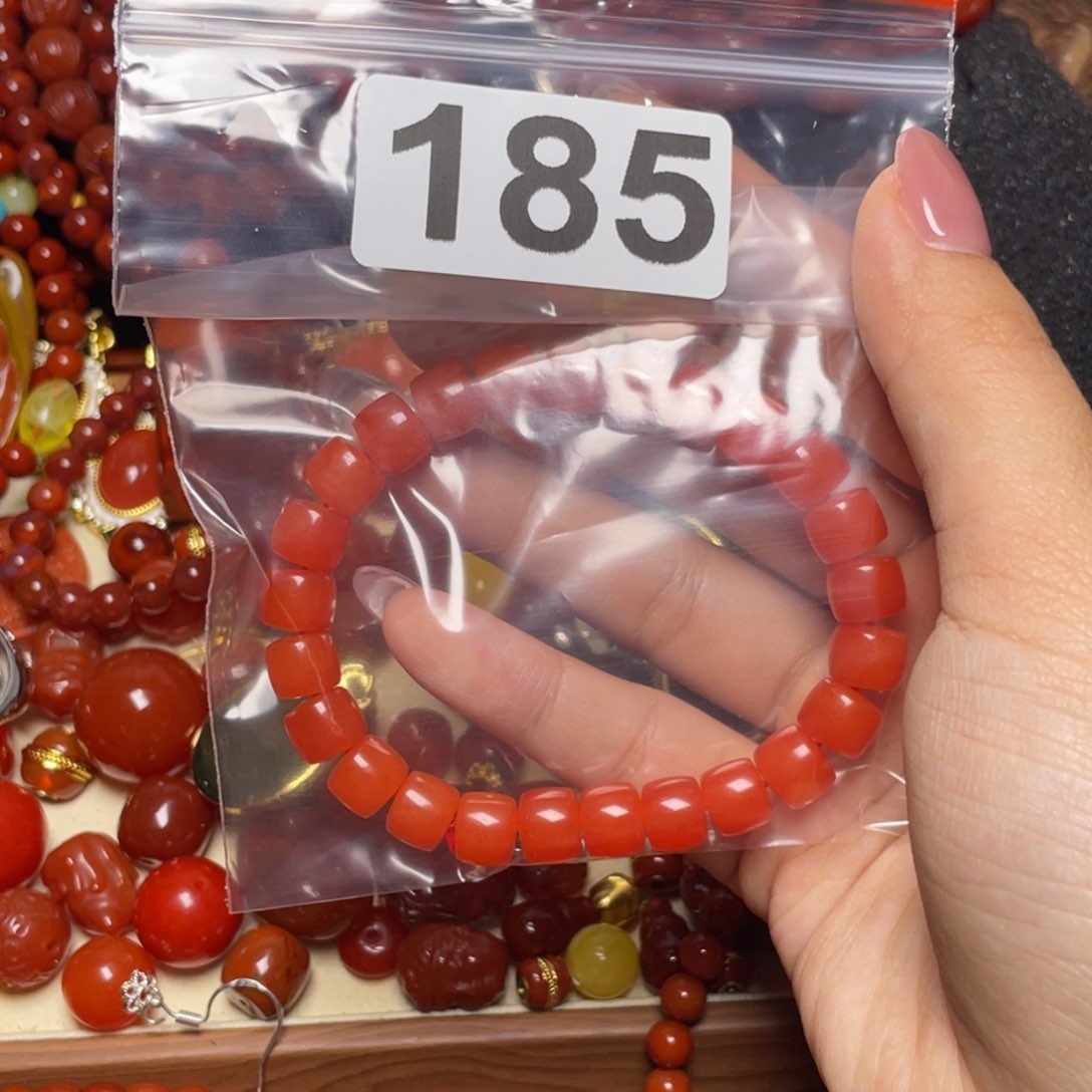 玛瑙/玉髓手链合金豆*…