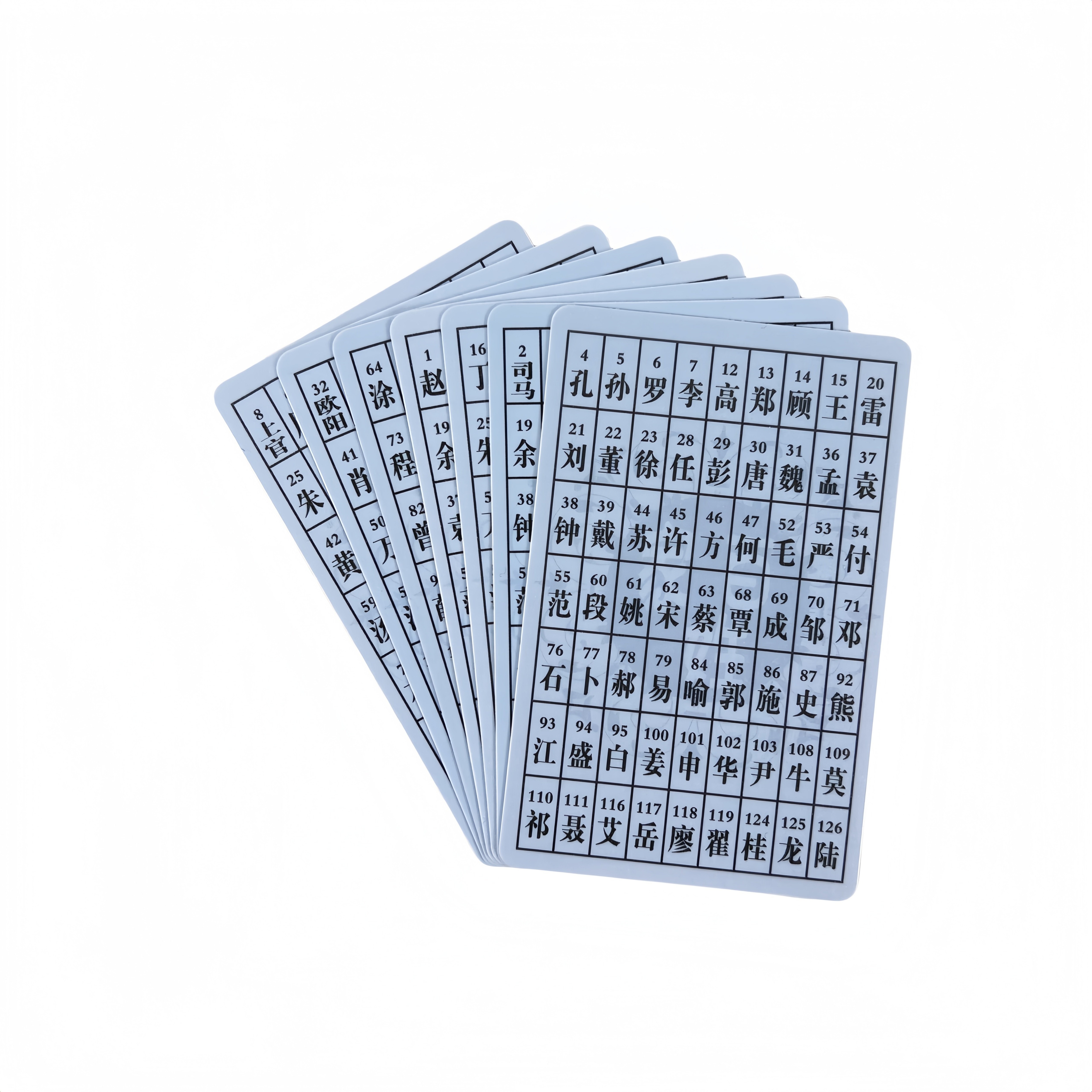 百家姓魔术卡猜年龄姓氏扑克卡道具牌亲子互动魔术玩具