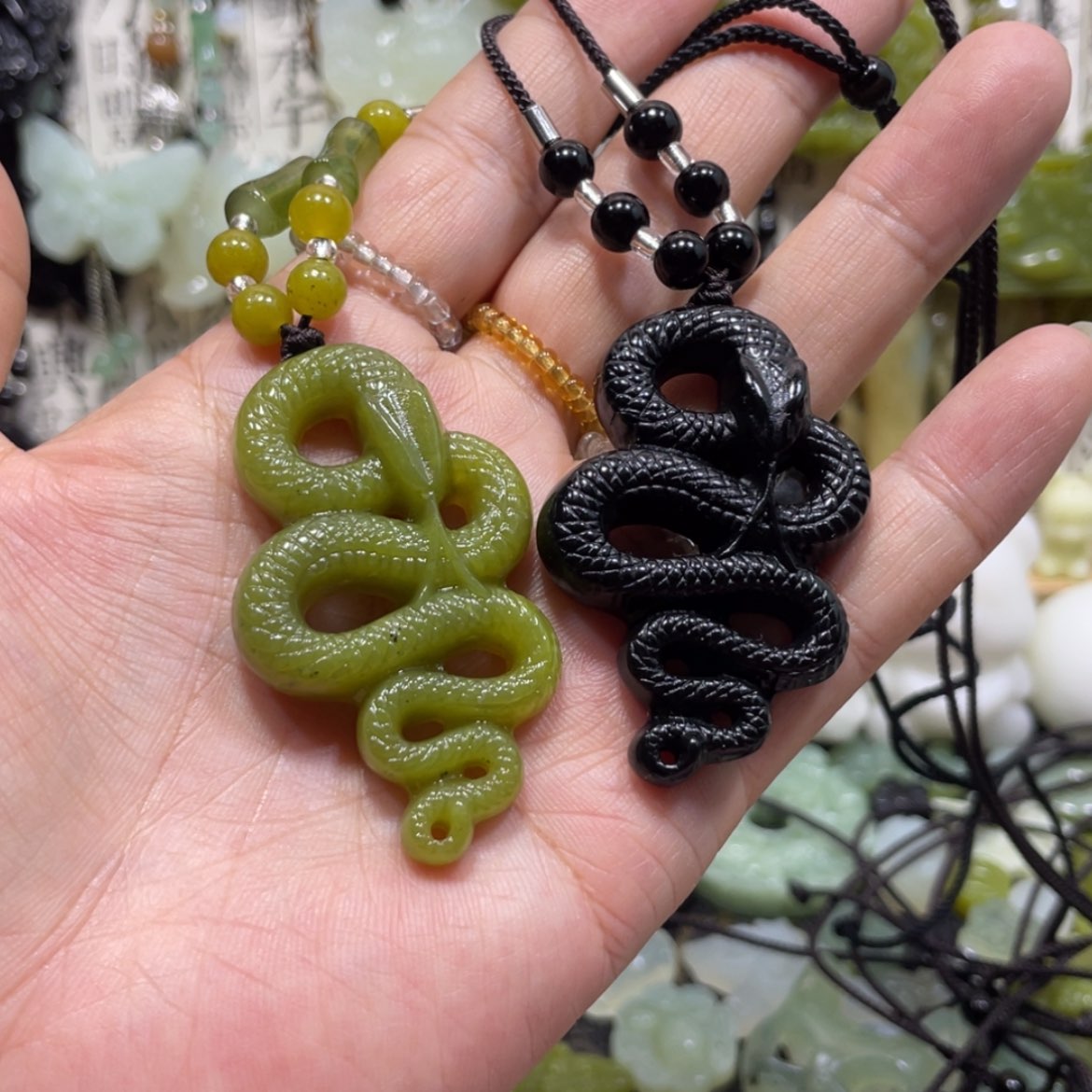 【闪购商品】岫玉颈饰未镶嵌毕**兀93吊坠