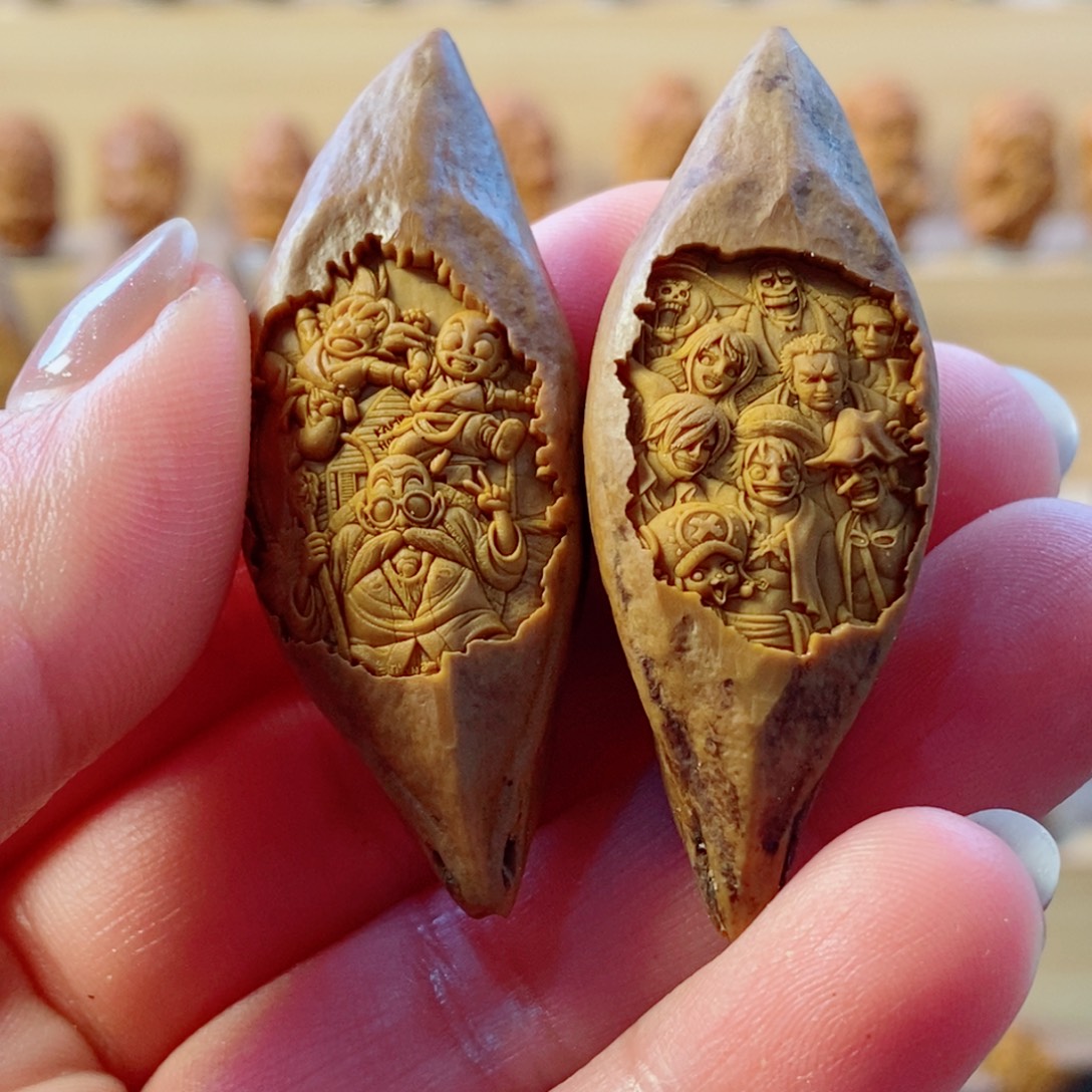 小***帅手串/手链橄榄核两颗原皮