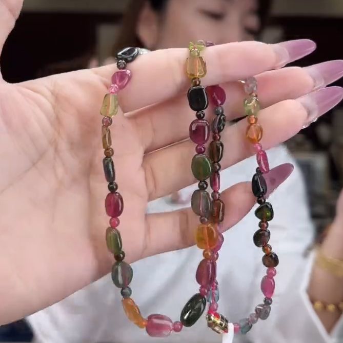 04470640/未镶嵌碧玺碧玺项链多样性发货