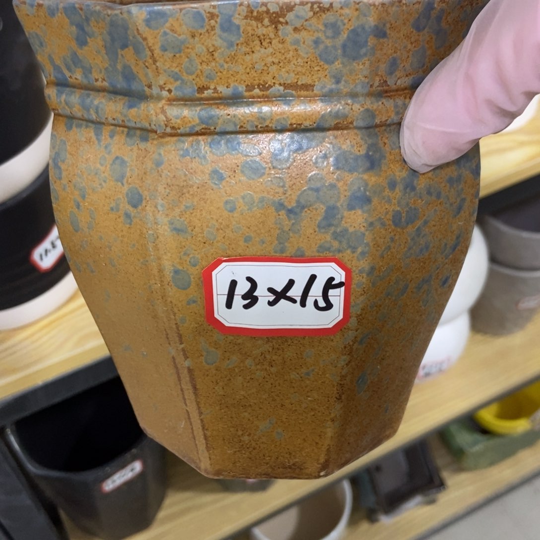 红陶高温陶瓷花盆