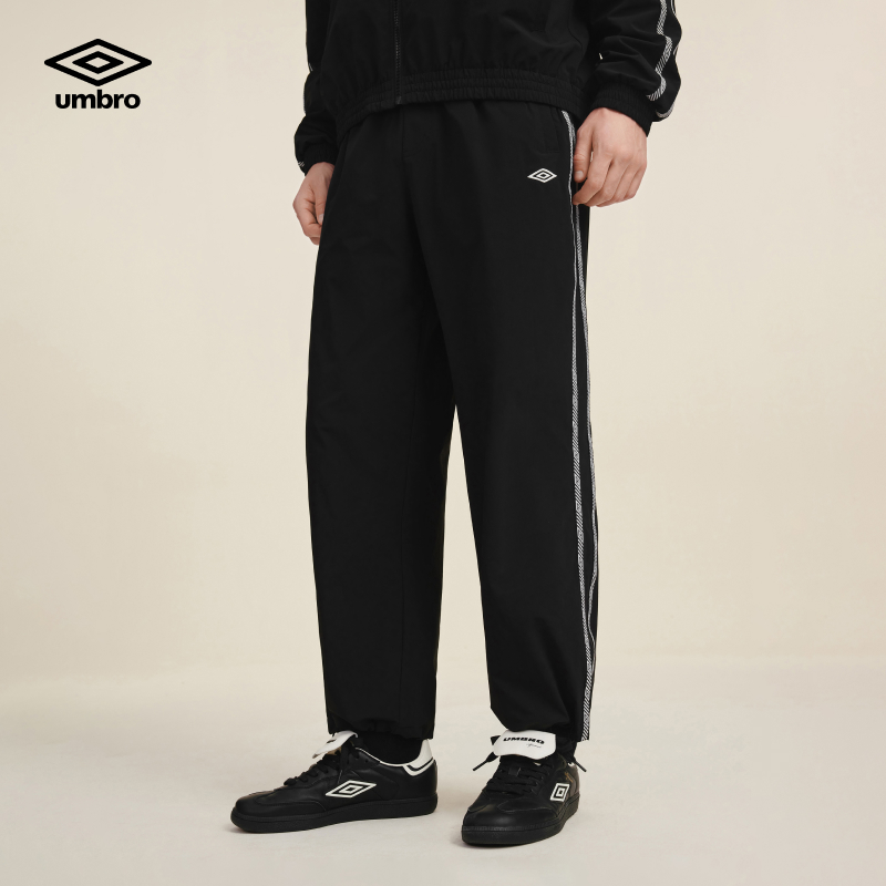 Umbro/茵宝秋季新款经典串标运动梭织长裤百搭宽松U2125451501