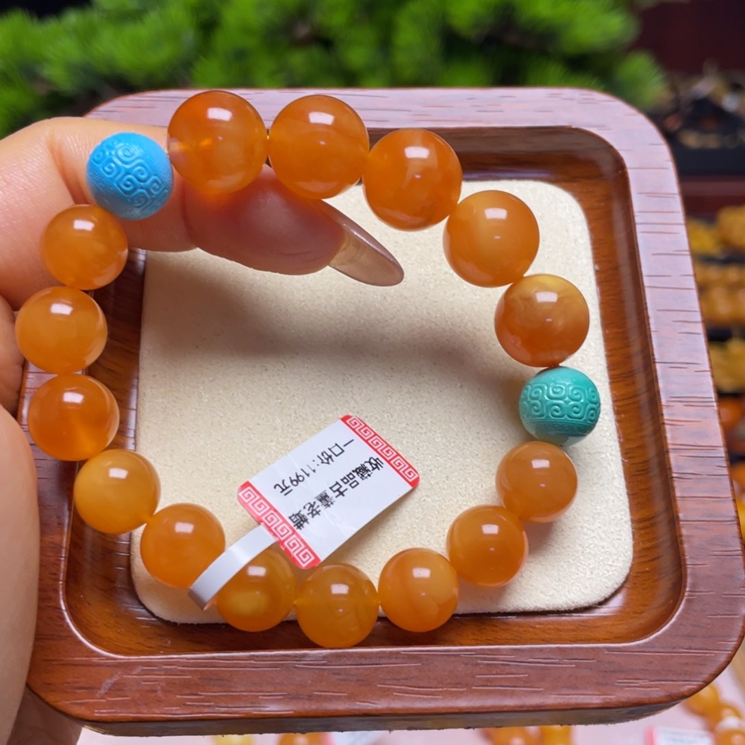 蜜蜡手链未镶嵌手串