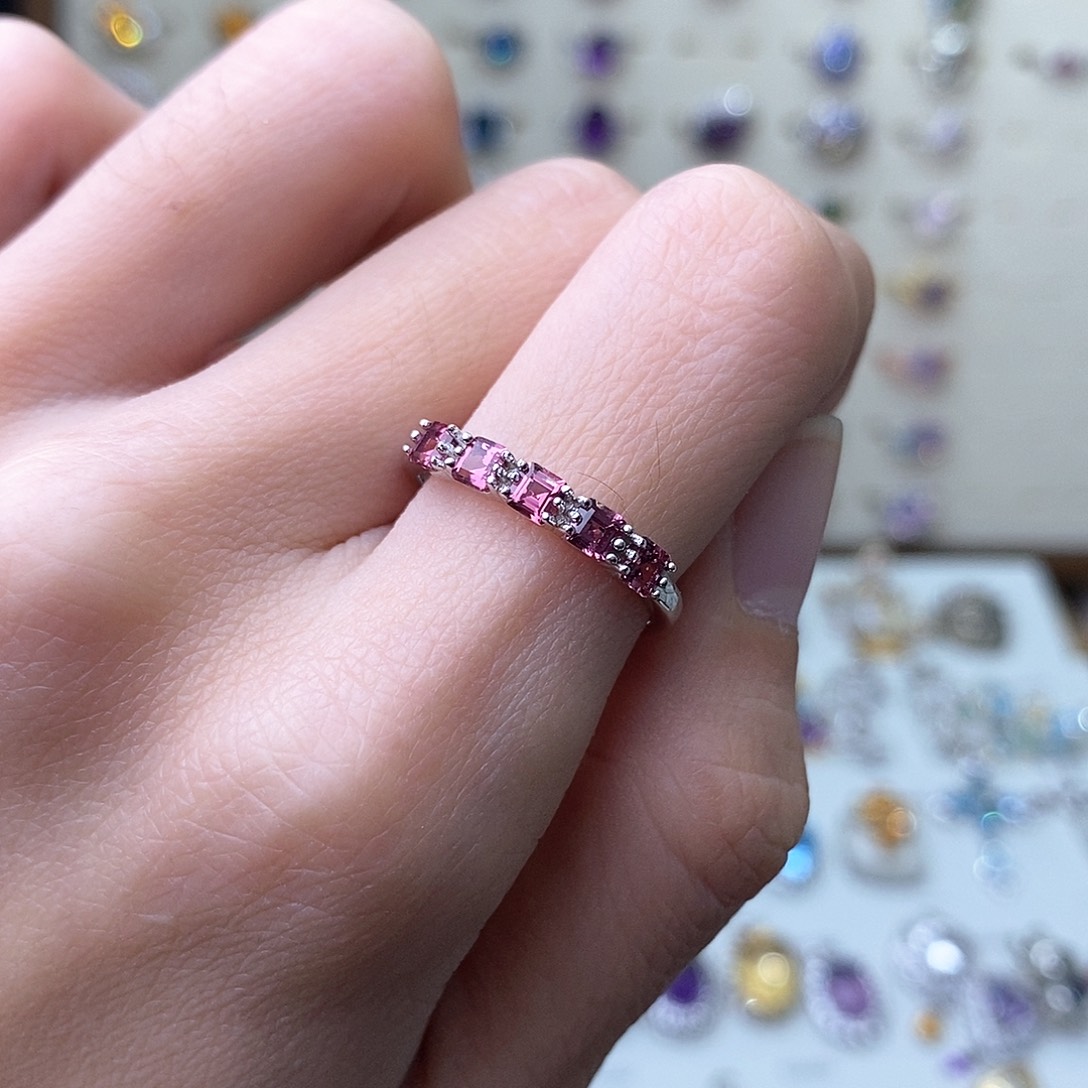 石榴石戒指银S925镶嵌（需要证书备注）