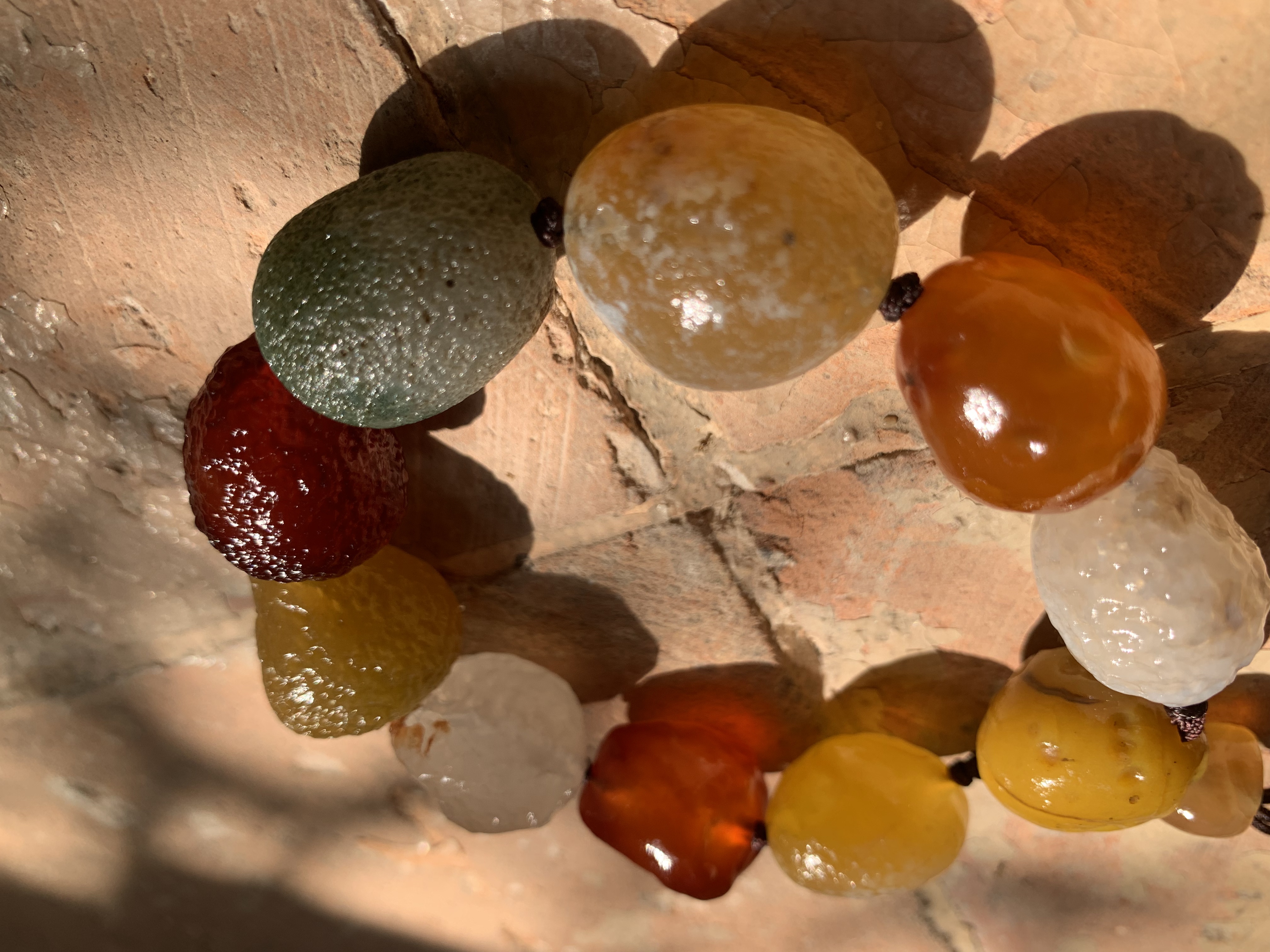 原石大棵彩石油润