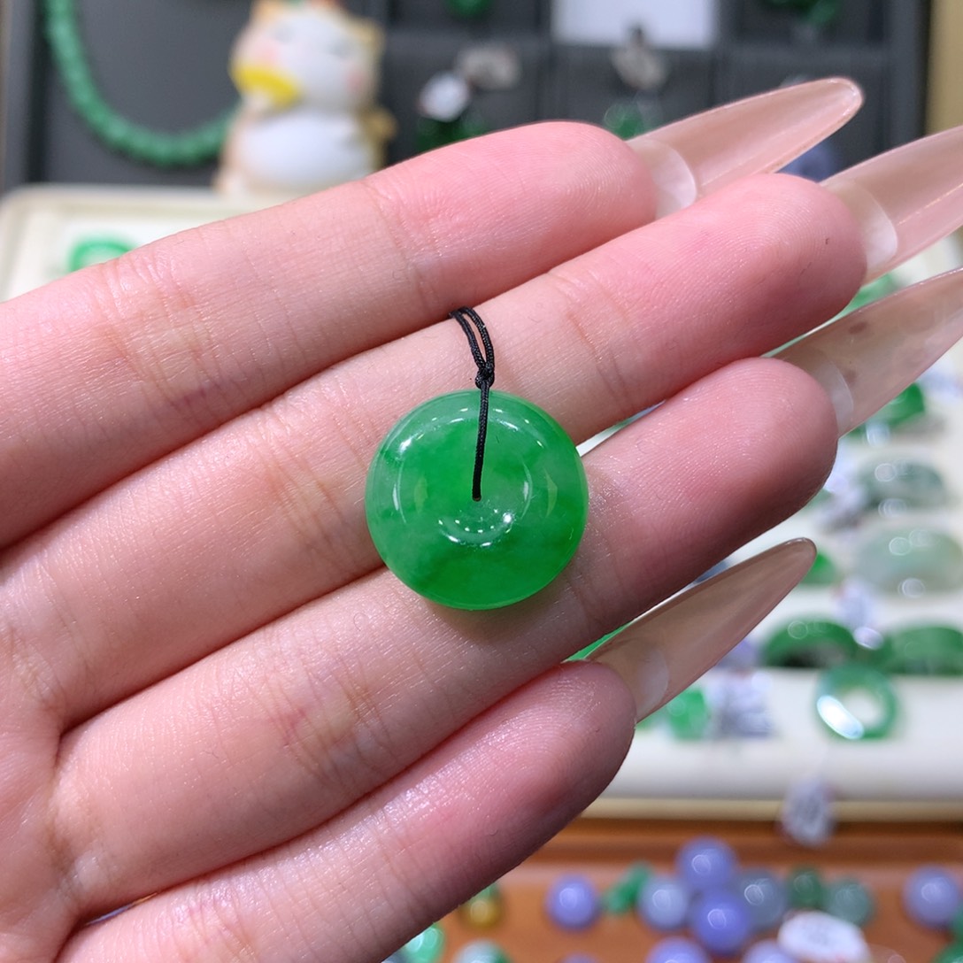 未镶嵌戒指翡翠平安扣