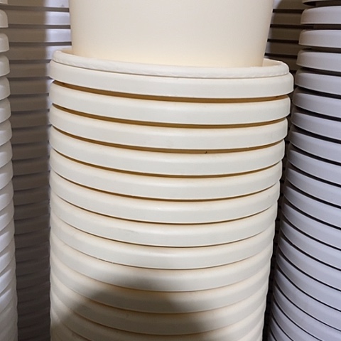 树脂四季4号米黄无托6个