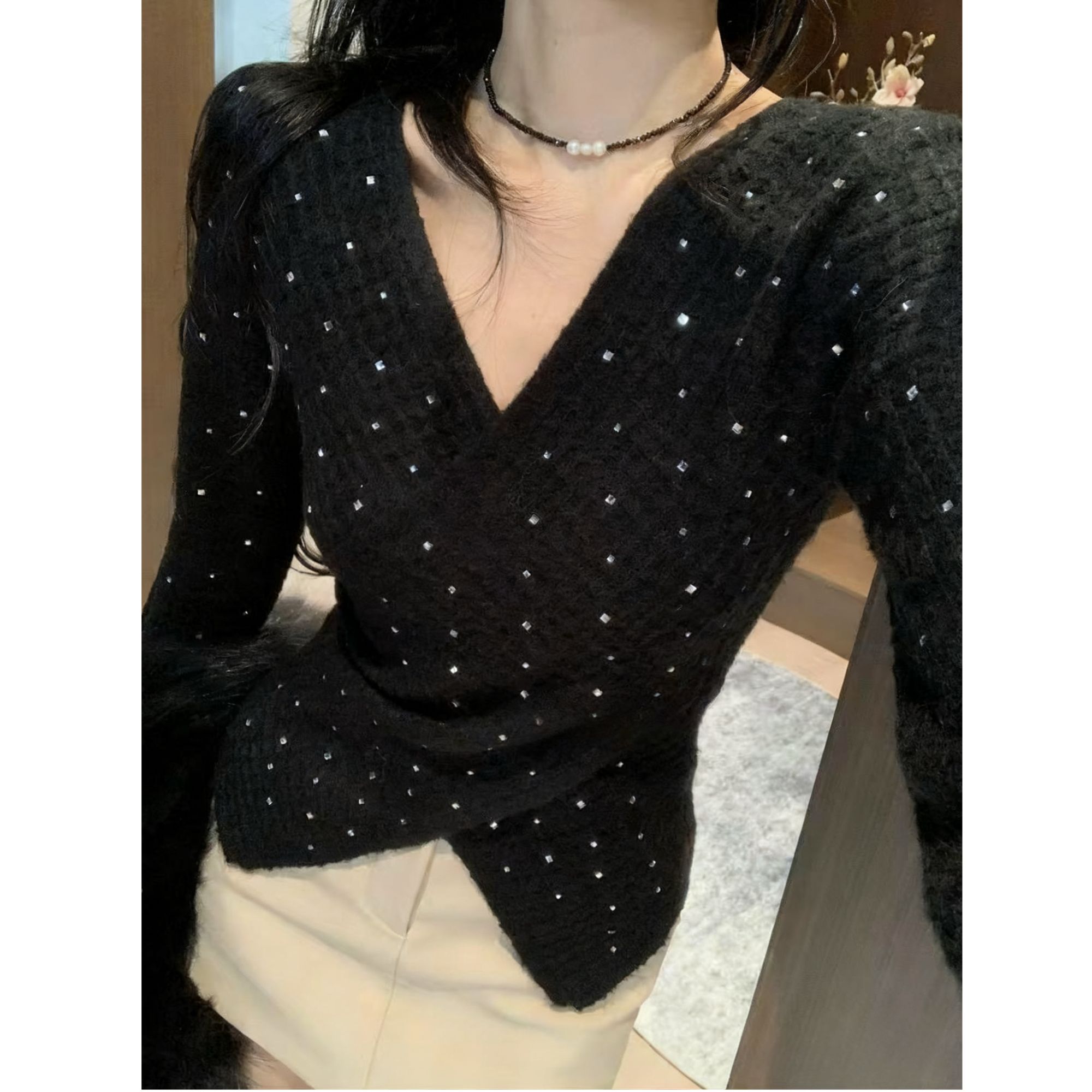 YDD•「L-802」秋冬气质设计感单款女士简约百搭休闲时尚衣服