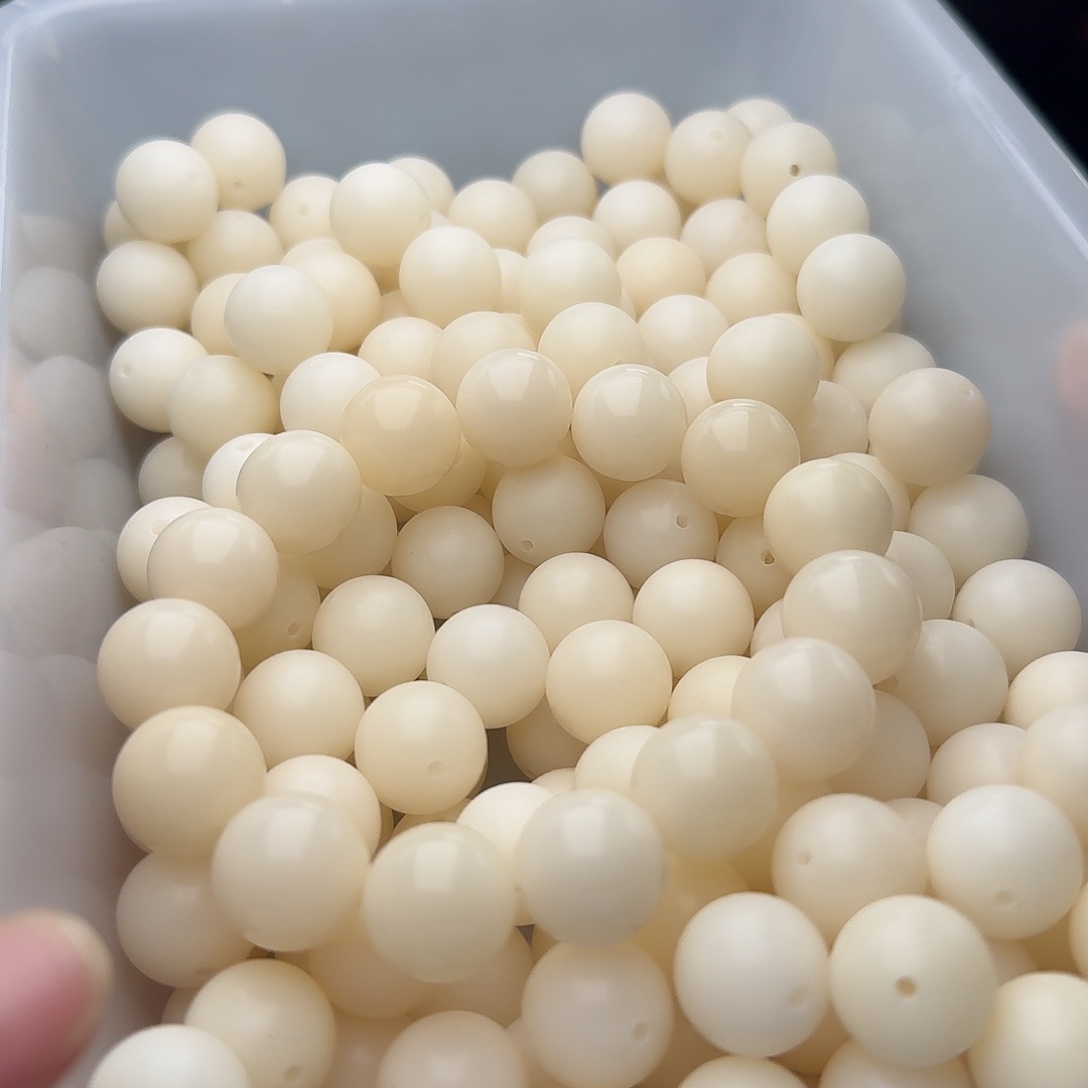 吊坠菩提根/象牙果50颗白圆15