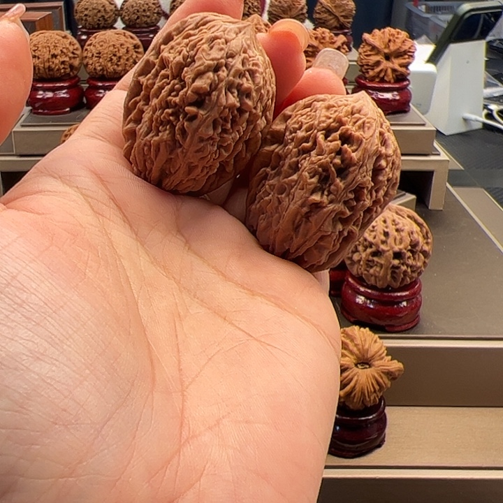 文玩核桃把件33 蒜头 a-075