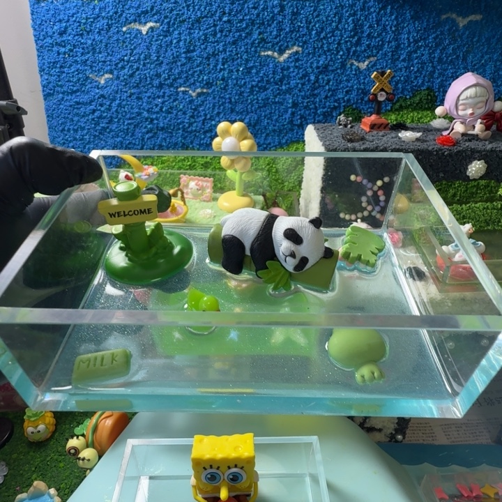 绿色熊猫15✖️10✖️5