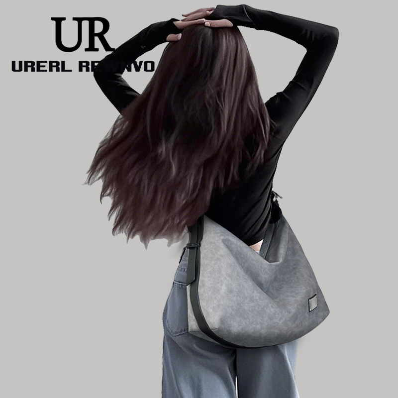 URERL REWNVO软皮托特包女2025新款通勤大容量斜挎大包通勤大挎包