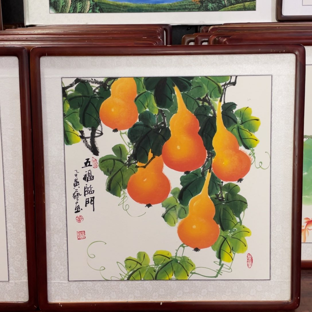 国画带框尺寸63*63厘米