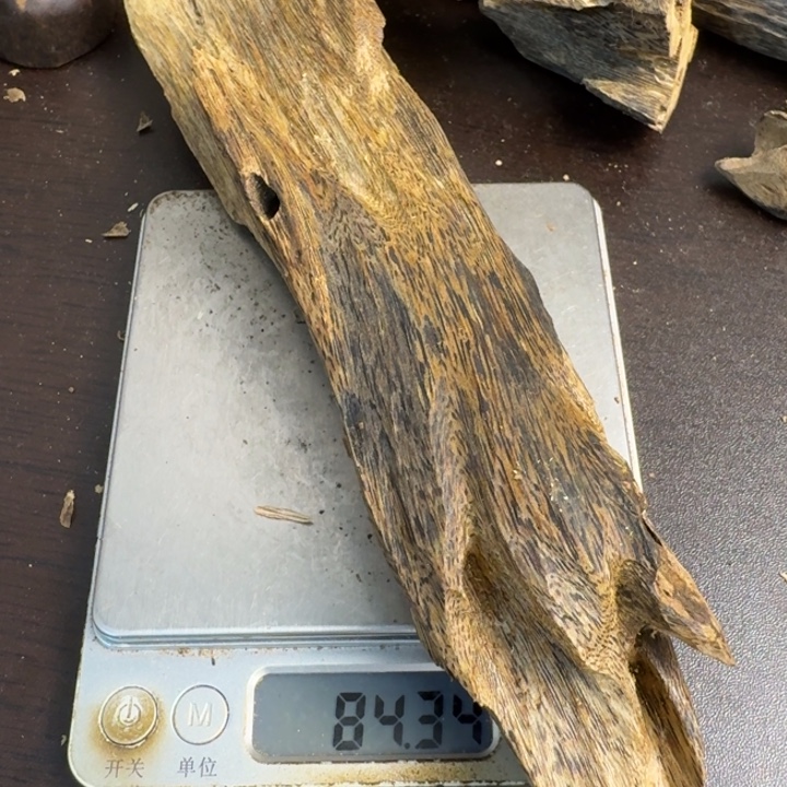 沉香碎屑沉香绿棋楠84克