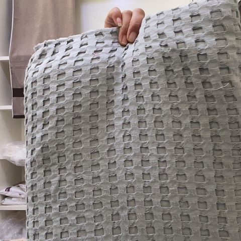 棉瑕稍大华夫格毛巾被2✖️2.2