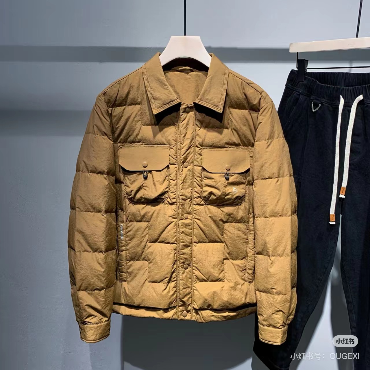 短款翻领羽绒服男冬季新款日系简约百搭轻薄501 D6-2