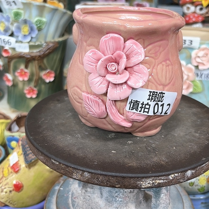 紫砂花盆粗陶材质多肉花盆