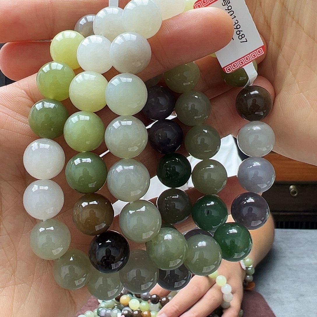 手串未镶嵌和田玉12多宝多样性发货拍一发一