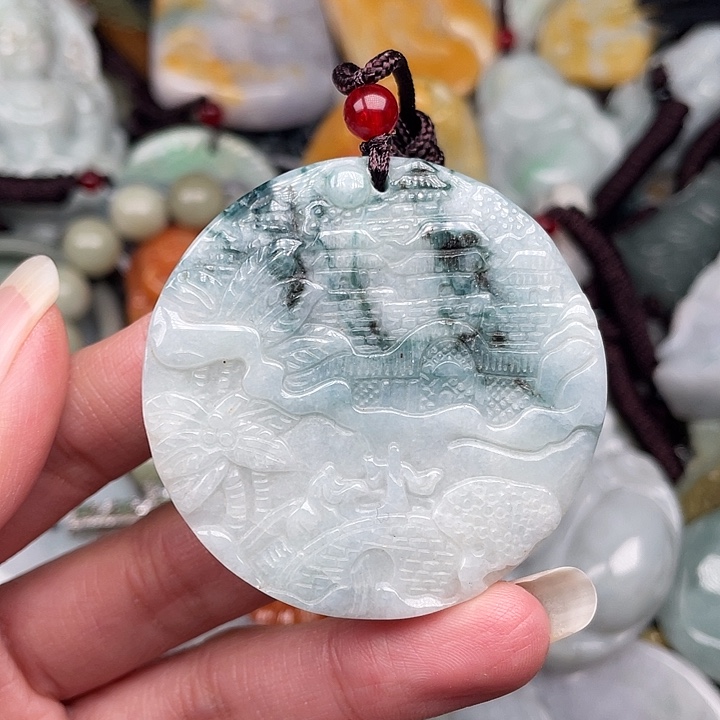 翡翠未镶嵌颈饰翡翠