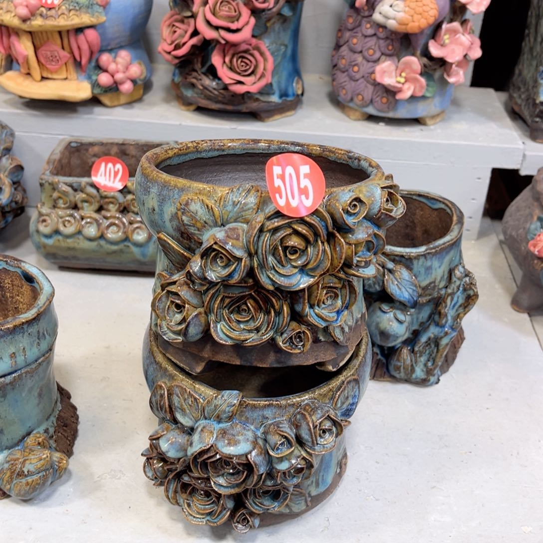 陶瓷微瑕505 号陶然花盆