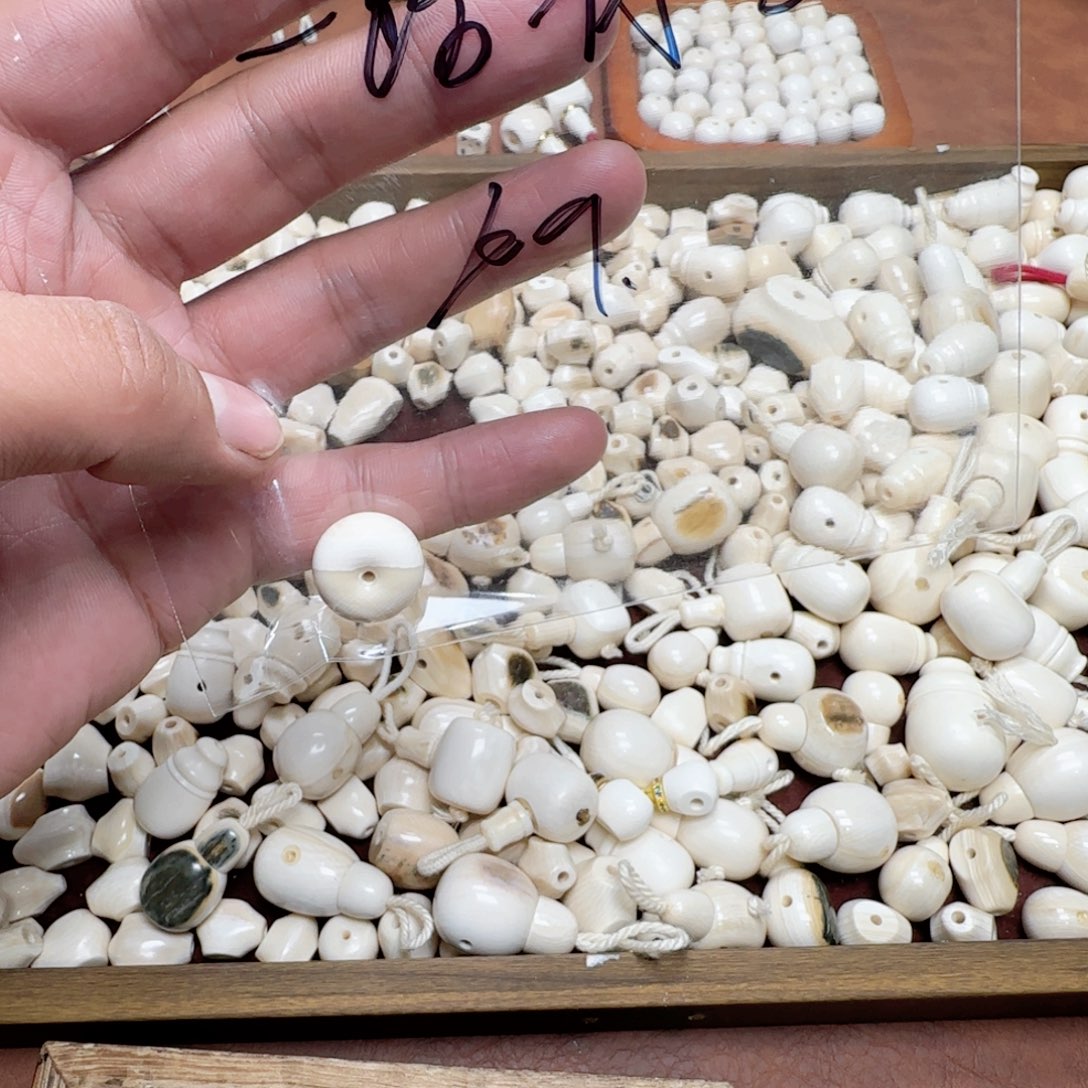 一***你银S925一路有你猛犸牙墩子