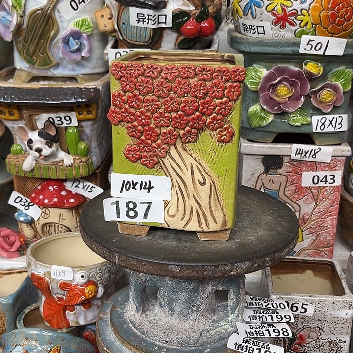 粗陶材质多肉花盆