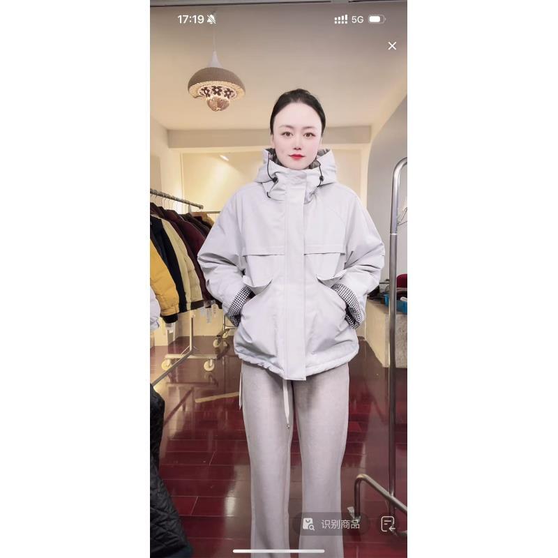 JF8802A （聚水潭）连帽工装外套女韩系冲锋衣休闲百搭女士外套