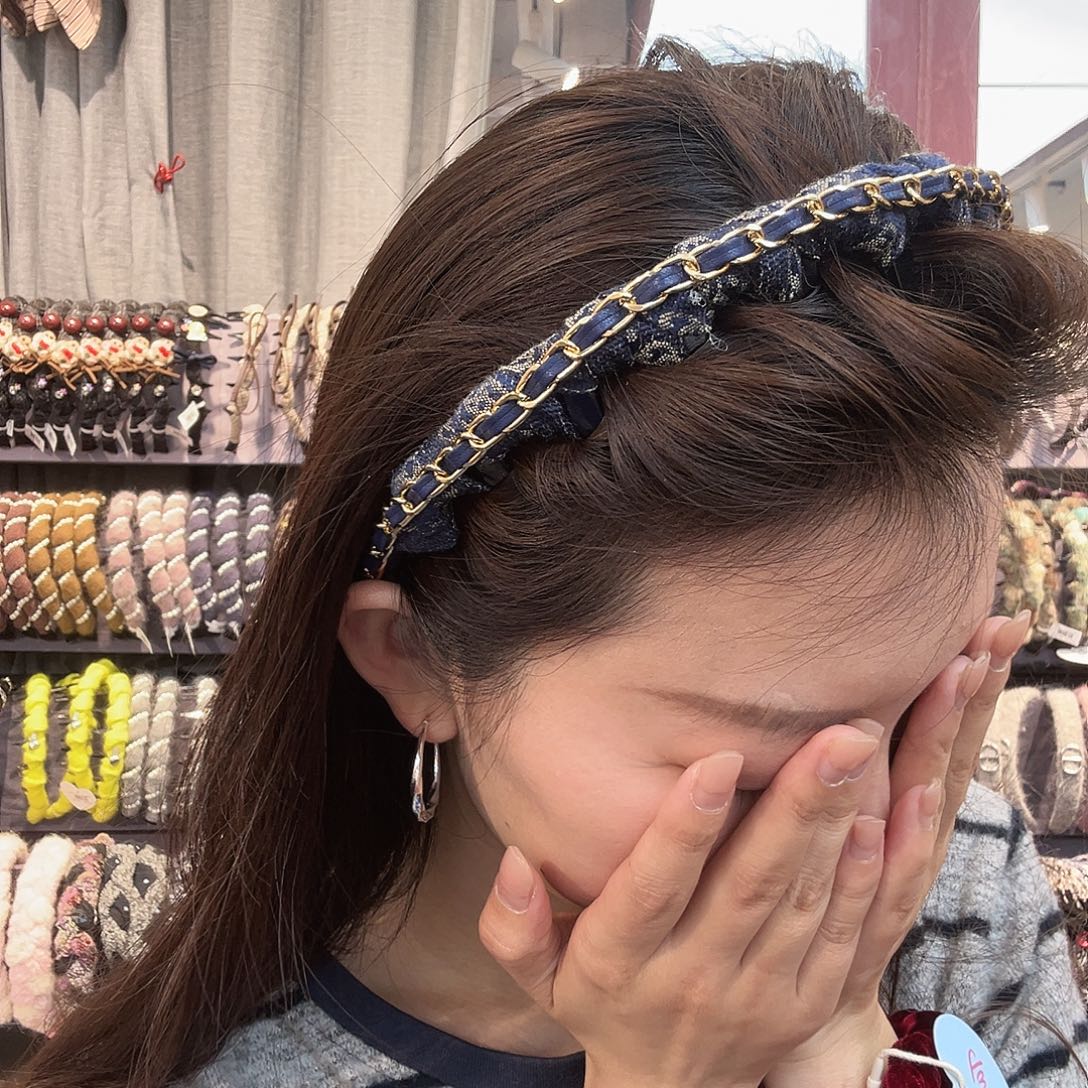 布艺铁合金牛仔发箍