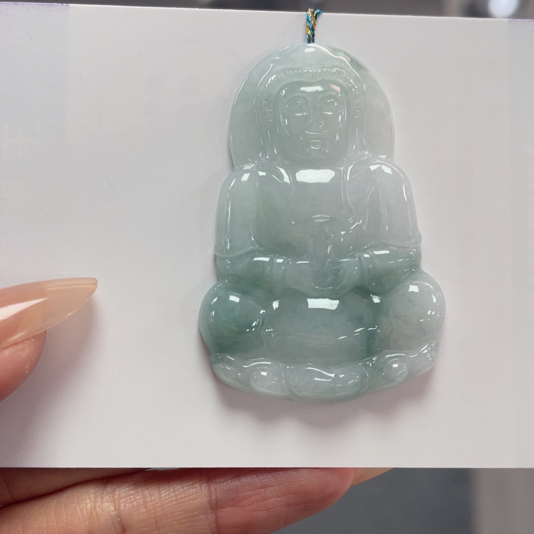 翡翠颈饰未镶嵌观音