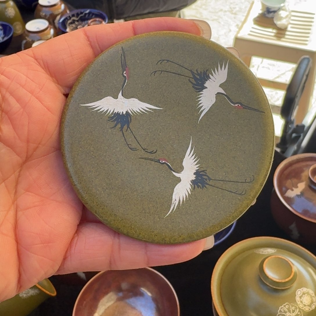 景德镇陶瓷手绘盖置