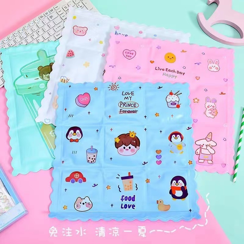 夏季学生散热冰坐垫卡通冰晶汽车办公冰凉坐垫降温冰凉垫
