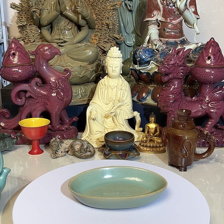 瓷片摆件摆件摆件