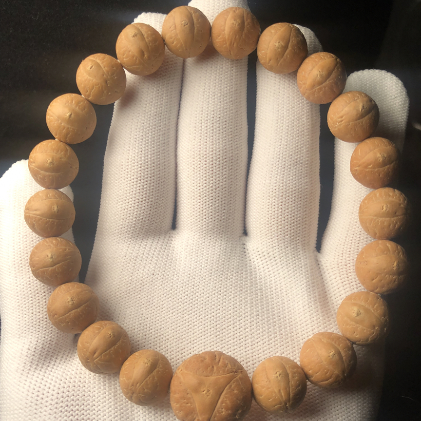 尼泊尔凤眼手串 12.5mm球圆。颗颗大眼。密度高。压手感强