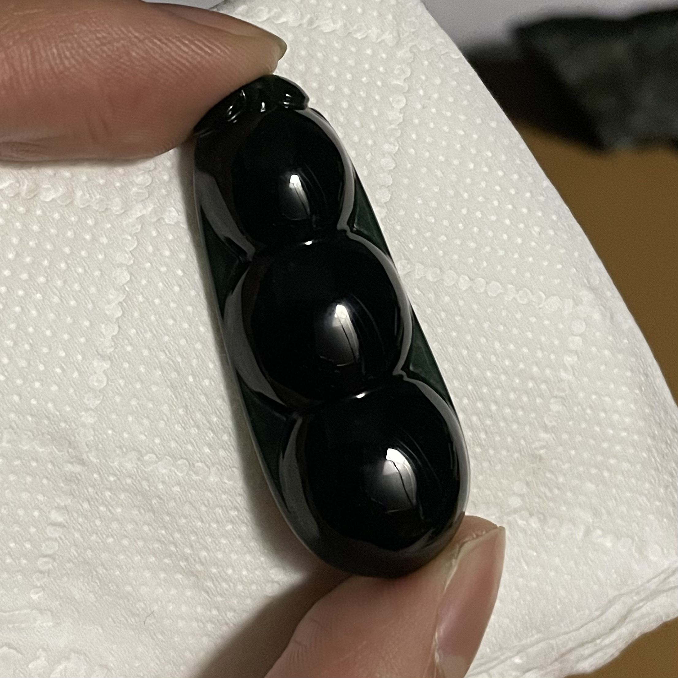 天然翡翠a货 福豆