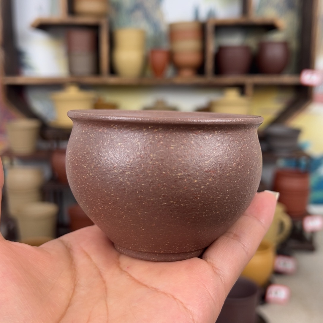 紫砂茶杯拙器甄选，纯原本矿。