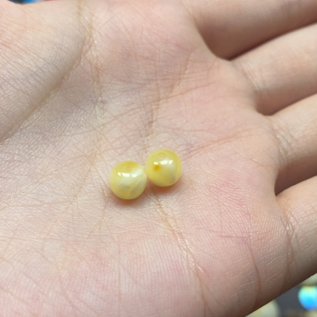 蜜蜡裸石未镶嵌，6.2精工老型腰珠