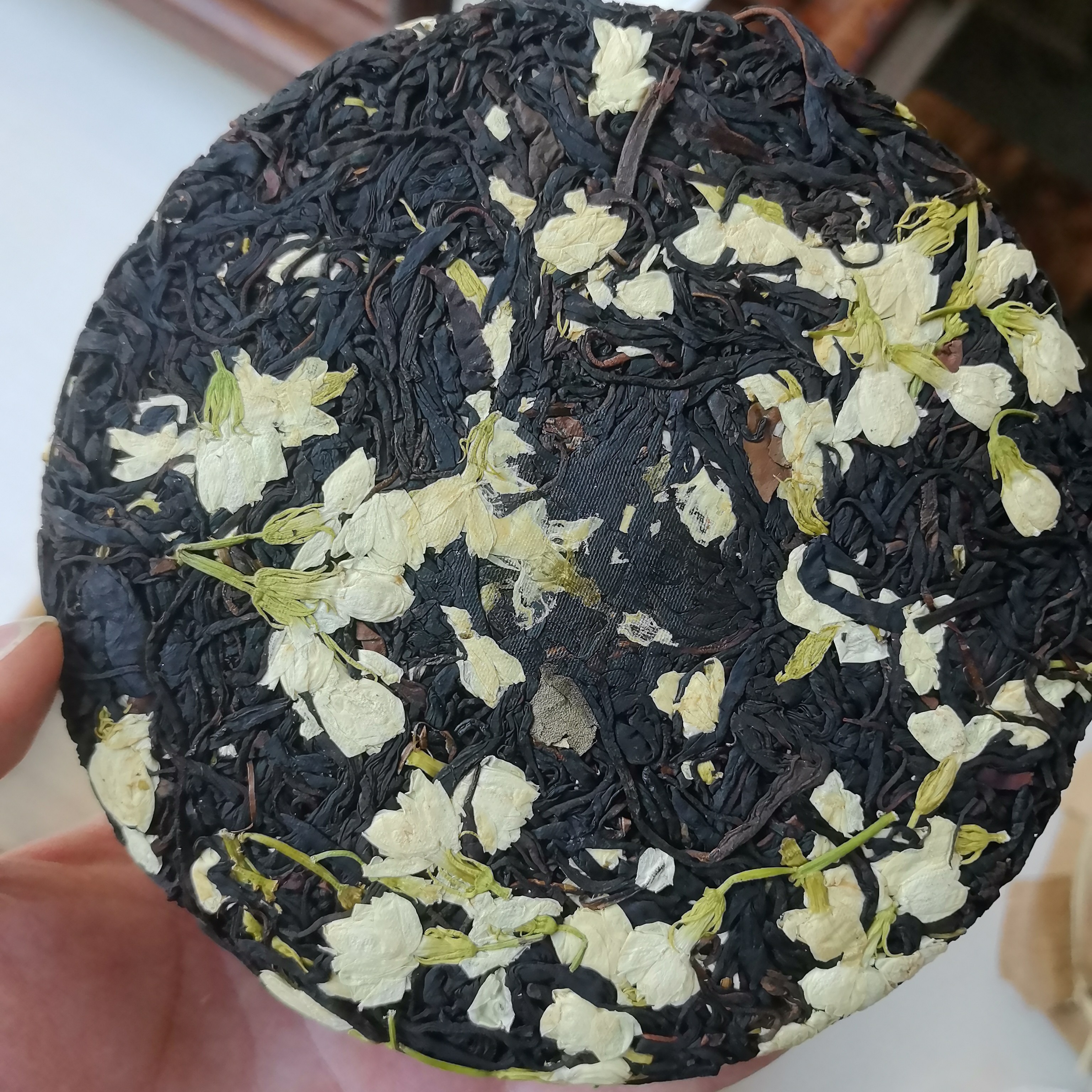 2025明前茉莉野生古树晒红饼