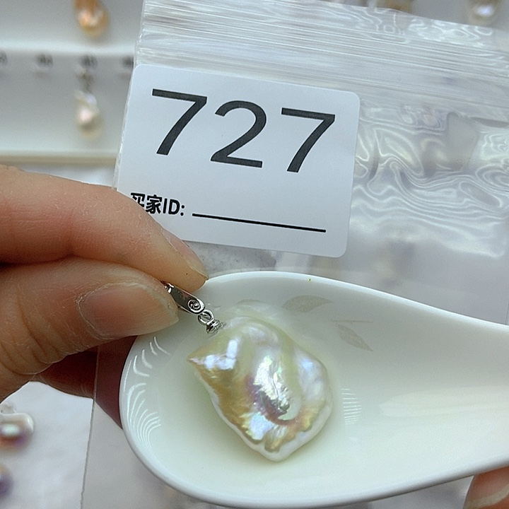 淡水珍珠颈饰银S925镶嵌